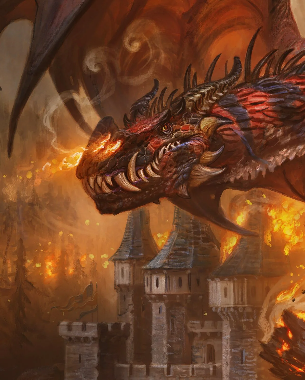 Twinflame Tyrant by Justin Gerard was created for the Magic: The